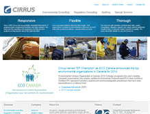 Tablet Screenshot of cirrusenviro.com